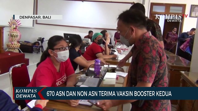 Ratusan ASN & Non ASN Terima Vaksin Booster Ke-2