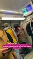 Metroda sigara içti, uyaranlara hakaret etti