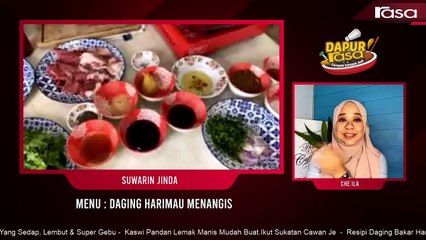 Daging Harimau Menangis  l  Dapur Rasa Live Bersama Che Ila