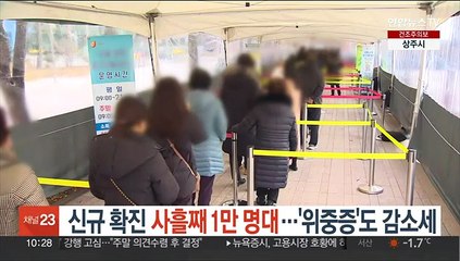 신규확진 사흘째 1만명대…'위중증'도 감소세