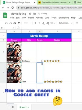 How to add emojis in Google sheet | Excel #emoji #googlesheets #shorts #reels #spreadsheetlovers #char #viralreels Spreadsheet Lovers