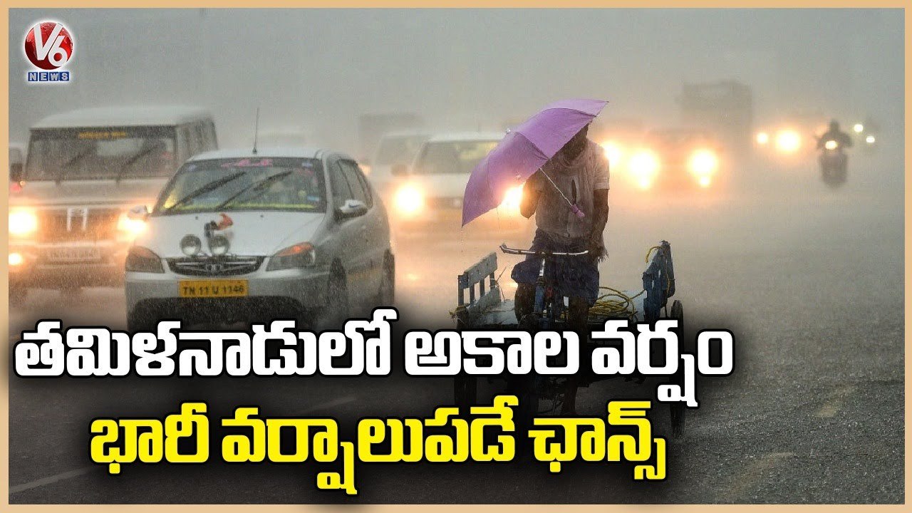 Unseasonal Rain In Tamil Nadu, Holiday Declared For Schools And colleges _  V6 News