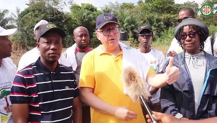 Région-Gagnoa / Aimée Zébéyoux pose la 1ère pierre d’une unité de granulés combustibles biologiques