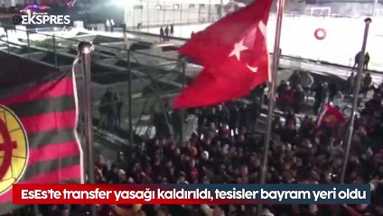 Eskişehirspor'da transfer yasağı kaldırıldı: Tesisler bayram yeri oldu