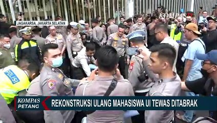 Polisi Gelar Rekonstruksi Kasus Kecelakaan Maut Mahasiswa UI di Jagakarsa