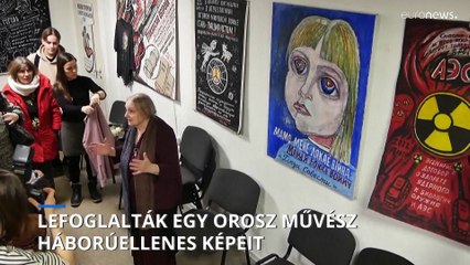 Lefoglalta az orosz rendőrség egy háborúellenes művész képeit