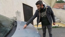 İstanbul'un göbeğinde park halindeki otomobili çizerek üzerine "Öl" yazdılar