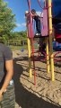 Kiddo Jumps Down Pole at Park Instead of Sliding Down It