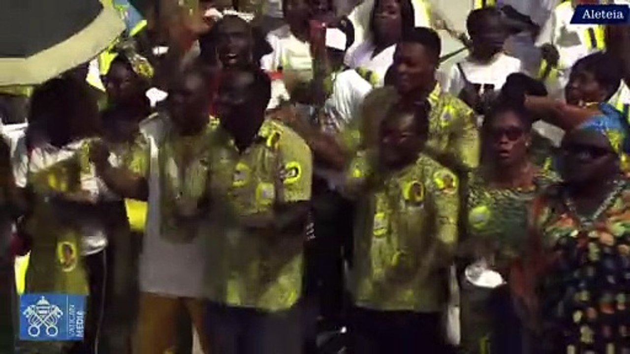 Papa Francesco incontra i giovani del Congo