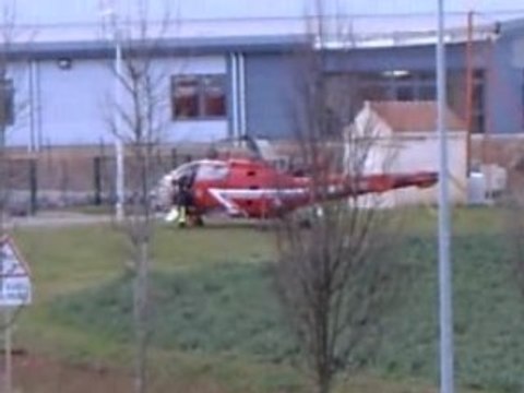 Hélicoptère Alouette III un incendie CSP Moussy le neuf