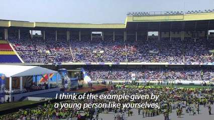 Dream of a better world, Pope Francis urges Congolese youth