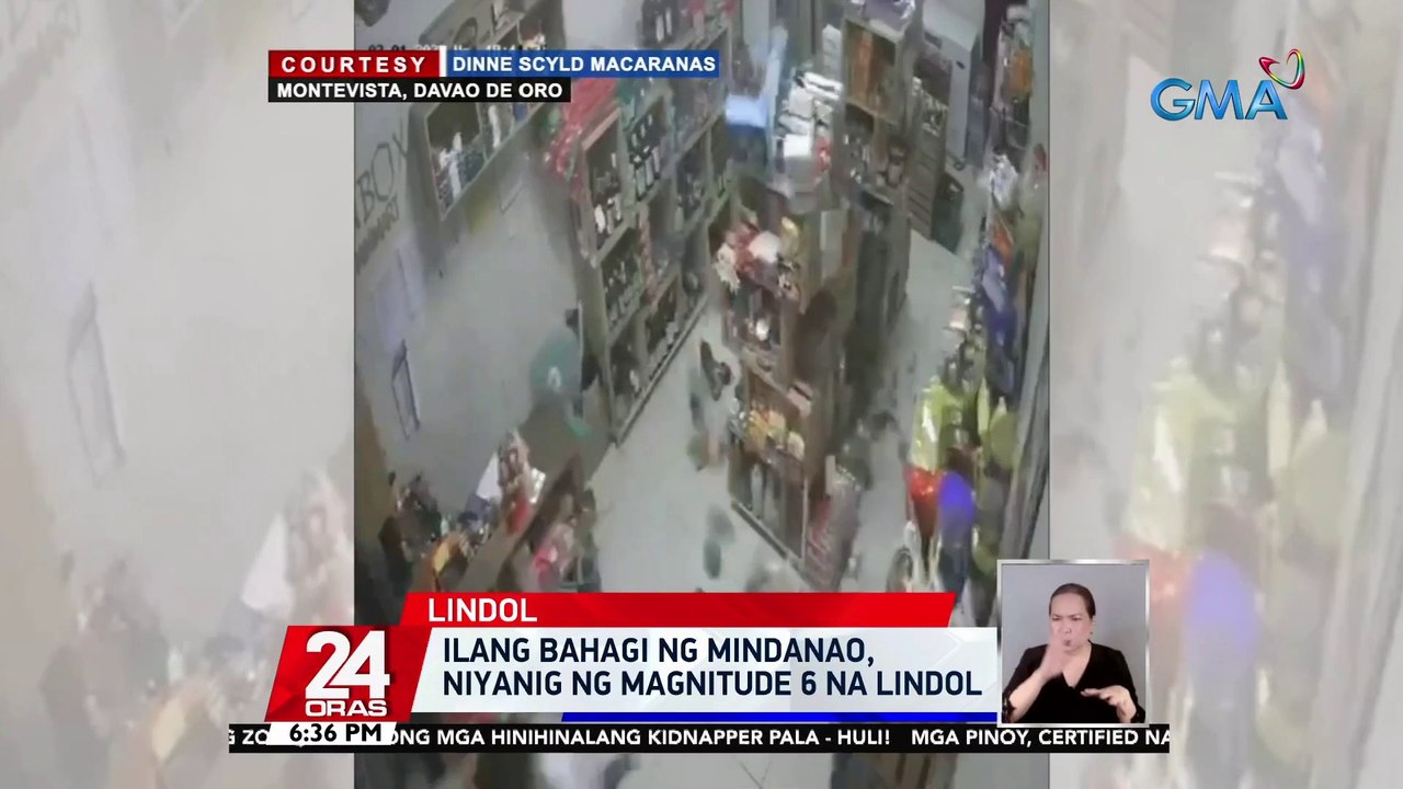 Ilang bahagi ng Mindanao, niyanig ng magnitude 6 na lindol | 24 Oras