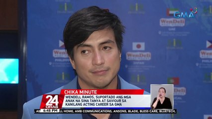Wendell Ramos, suportado ang mga anak na sina Tanya at Saviour sa kanilang acting career sa GMA | 24 Oras
