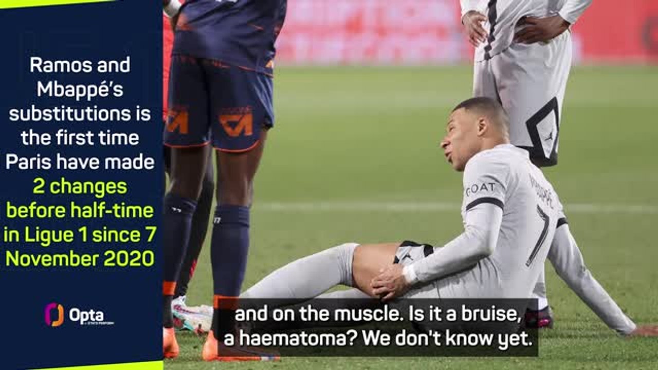 Galtier not concerned by Mbappe and Ramos injuries