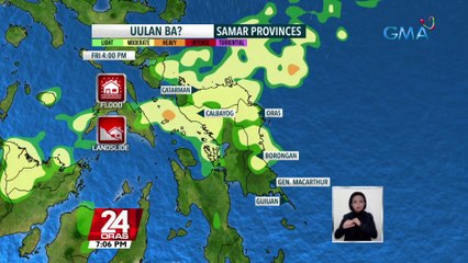 Malawakang pag-ulan sa bansa, unti-unti nang mababawasan | 24 Oras