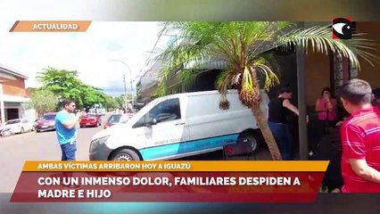 Tragedia en Brasil: Con un inmenso dolor, familiares despiden a madre e hijo