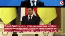 Assessor de Volodymyr Zelensky descarta ameaças nucleares de Putin