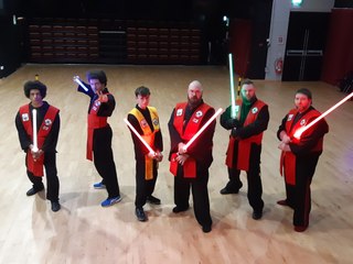 LED Sabers combat club battle it out for 'fight night'