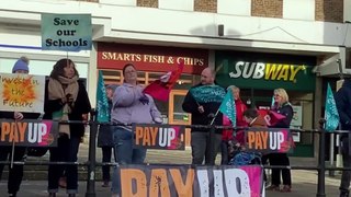 Bucks teacher strike action rally