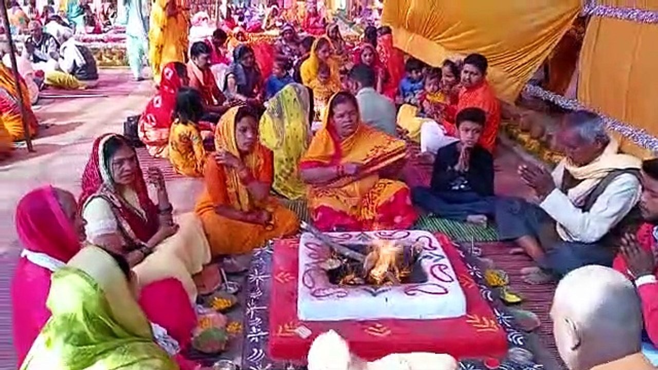 पूर्णाहुति के साथ चार दिवसीय 24 कुंडीय महायज्ञ का समापन