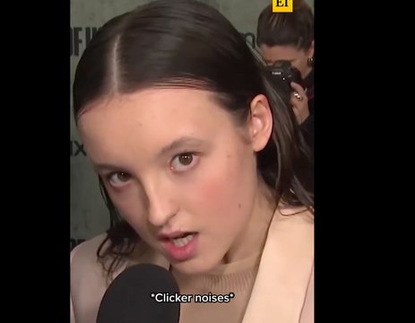 Bella Ramsey does a great Clicker impression - The Last Of Us