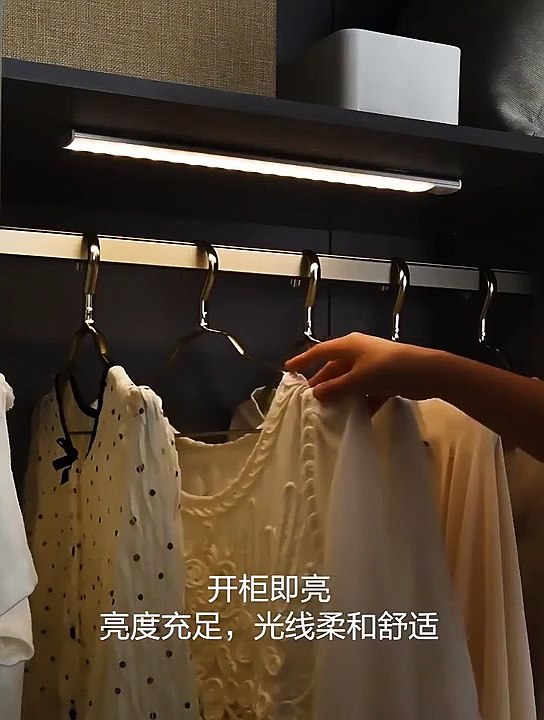 Motion Sensor Light Wireless LED Night Light USB Rechargeable Night Lamp Cabinet Wardrobe Lamp Under Backlight For Kitchen USB