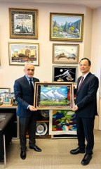 Cumhurbaşkanı Başdanışmanı Topçu, Kırgızistan Büyükelçisi Kazakbayev'i ağırladı