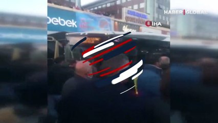 İETT Otobüsü Bahçelievler'de yolcu durağına daldı