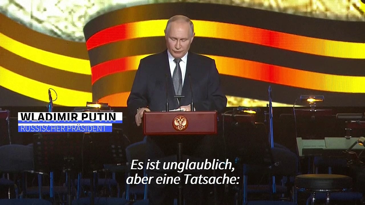 Putin: Russland wird wieder von deutschen Panzern bedroht
