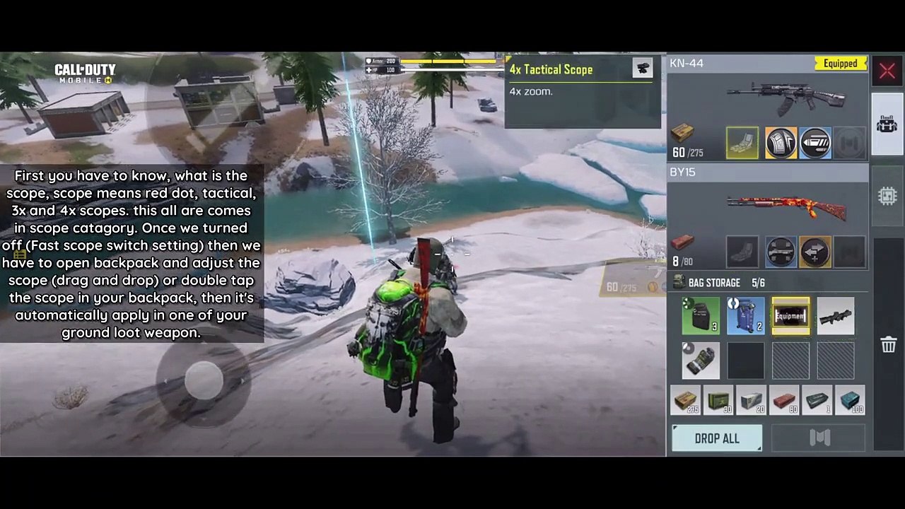 FAST SCOPE SWITCH SETTING IN-DEPTH EXPLANATION IN COD MOBILE BR
