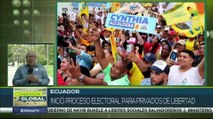 Ecuador: Candidatos realizan cierres de campaña con vistas a comicios seccionales
