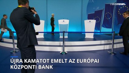 50 bázisponttal emelte irányadó kamatát az Európai Központi Bank