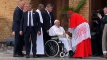 Il Papa incontra i religiosi nella cattedrale di Kinshasa