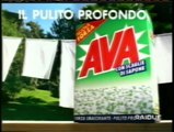 Pubblicità/Bumper anni 90 RAI 2 - Detersivo AVA con Claudia Mori