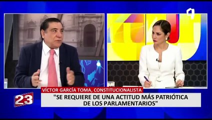 Víctor García Toma: "Se requiere una actitud más patriótica de los parlamentarios".