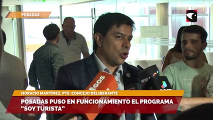 Posadas puso en funcionamiento el programa “Soy turista”
