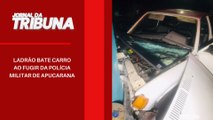 Ladrão bate carro ao fugir da Polícia Militar de Apucarana