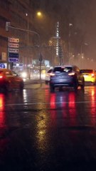 Ankara'da lapa lapa kar yağışı