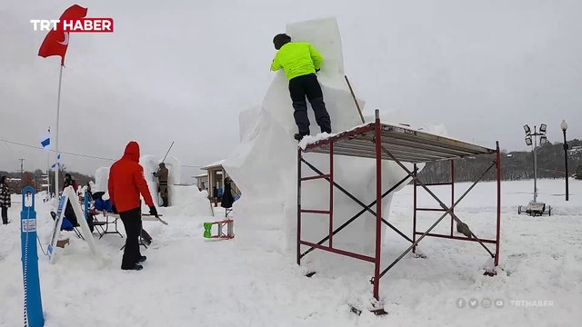 Türk Heykel Takımı, Kar Heykel Şampiyonası'nda dünya 3'üncüsü oldu