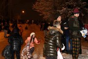 Ankara'da karın keyfini çocukları çıkardı