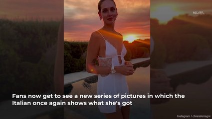 Chiara Ferragni Sexy In Mesh Lingerie