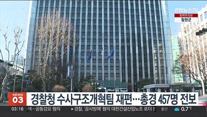 경찰청 수사구조개혁팀 재편…총경 457명 전보
