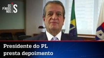 Em depoimento à PF, Valdemar diz que usou metáfora ao falar sobre minuta