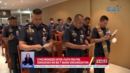 Syncronized inter-faith prayer, isinagawa ng iba't ibang organisasyon | UB