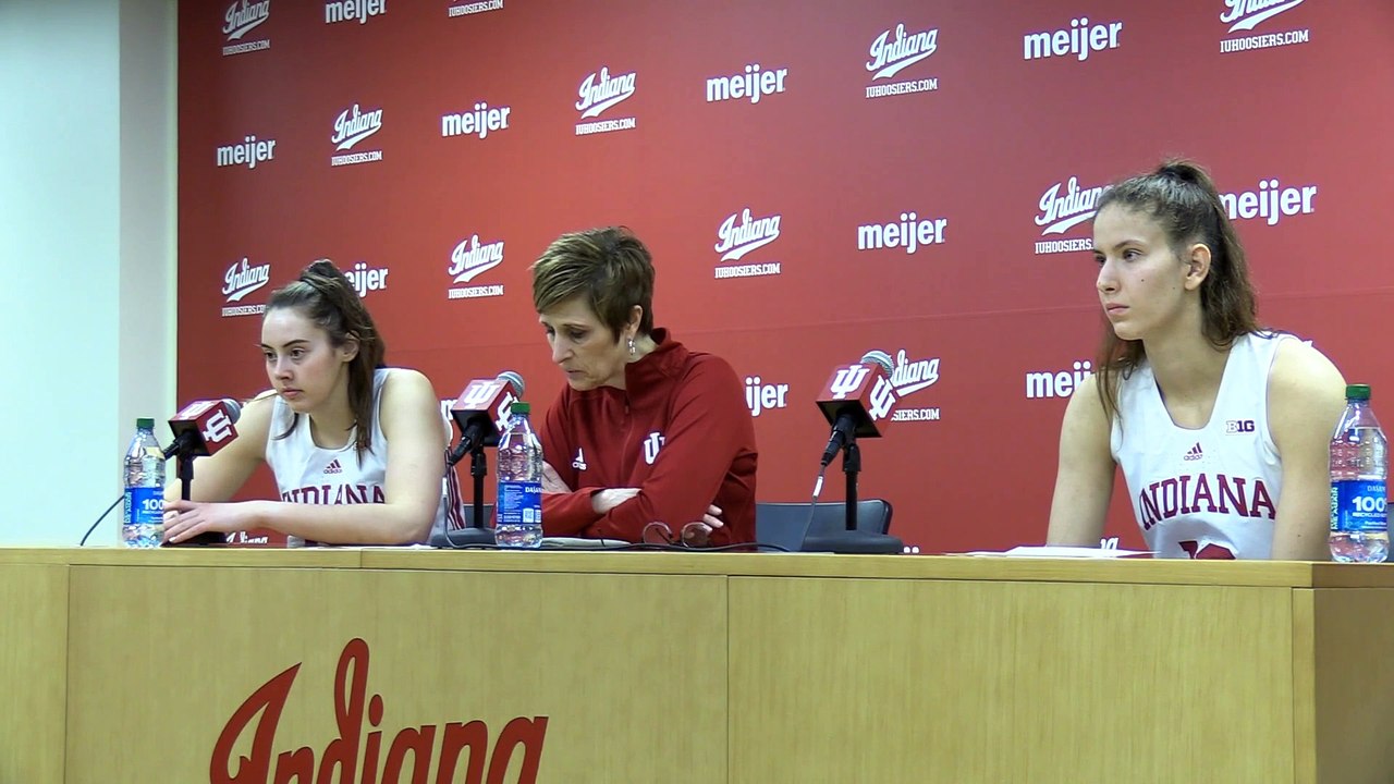 Teri Moren, Holmes, Garzon Recap Hoosier Win Over No. 2 Ohio State Women's Basketball