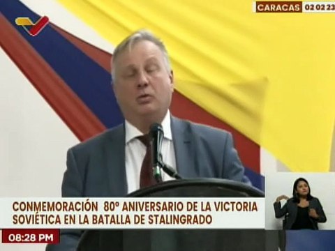 Caracas | Conmemoran el 80º aniversario de la victoria soviética en la Batalla de Stalingrado