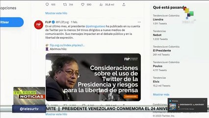 Colombia: Analistas denuncian postura de la FLIP con respecto al uso de Twitter de la Presidencia