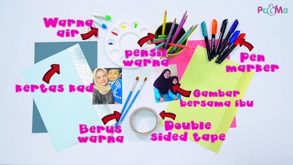 Umar & Auni Buat Sendiri Kad Hari Ibu