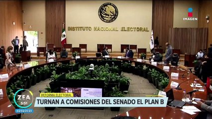 "Plan B" de la reforma electoral pasa a comisiones del Senado