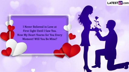 Propose Day 2023 Messages, Romantic Quotes and Couple Images To Share With Your Love Interest